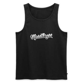 Misanthrope - Débardeur bio Premium Homme - noir - Devant - Michal (187cm)
