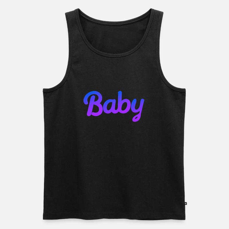 COOLES BABY - Männer Premium Bio Tank Top - Schwarz