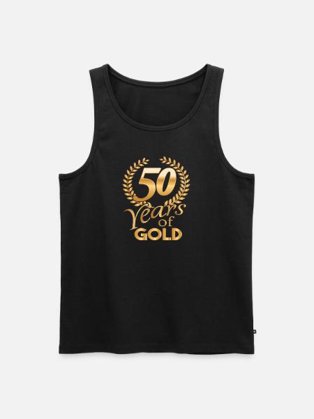 Années d'or chemise 50 années d'or - Débardeur bio Premium Homme - noir