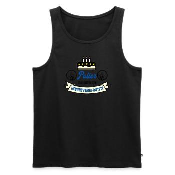 Polier Geburtstag Meister Geselle Azubi Bauleiter - Männer Premium Bio Tank Top - Schwarz - Vorne - AI Model Male 178 light (178cm)