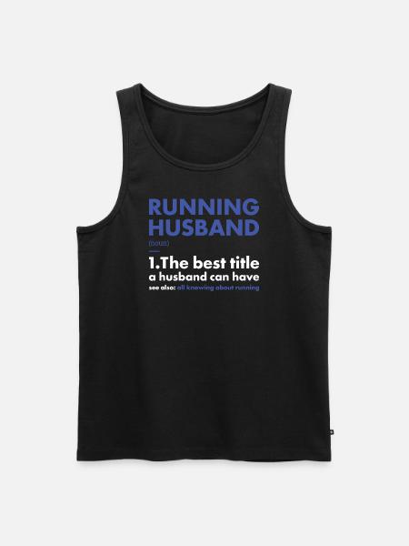 Sport Husband Running - Men's Premium Organic Tank Top - black