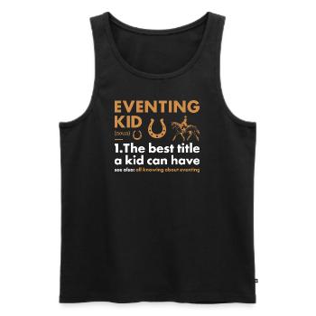 Rider Kid Definition Eventing - Männer Premium Bio Tank Top - Schwarz - Vorne - AI Model Male 178 light (178cm)
