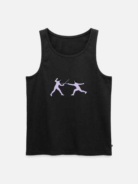 fechter_2c - Men's Premium Organic Tank Top - black