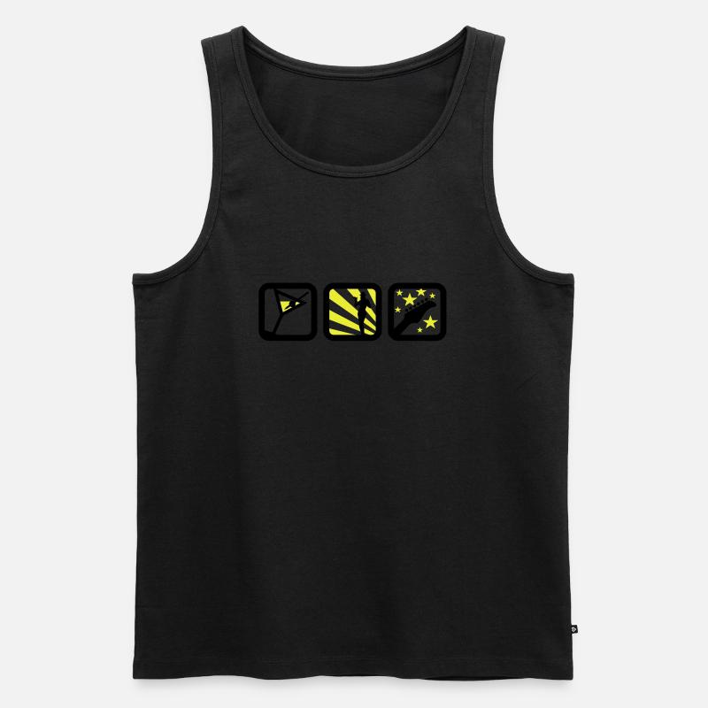 party girl (2c) - Männer Premium Bio Tank Top - Schwarz
