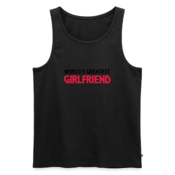 World's greatest girlfriend - Männer Premium Bio Tank Top - Schwarz - Vorne - AI Model Male 178 light (178cm)