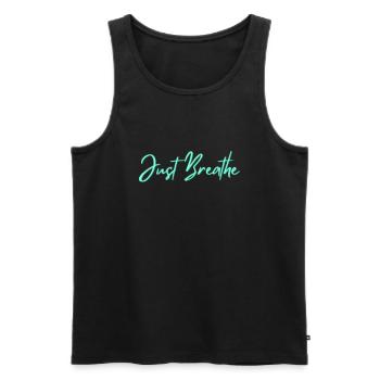 Meditation-Dandelion-Yoga-Nature-Cute - Men's Premium Organic Tank Top - black - Front - Michal (187cm)