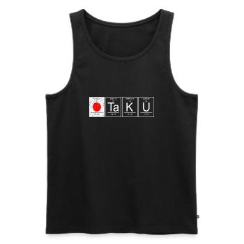 Otaku Chemische Elemente Japan Flagge - Männer Premium Bio Tank Top - Schwarz - Vorne - Michal (187cm)