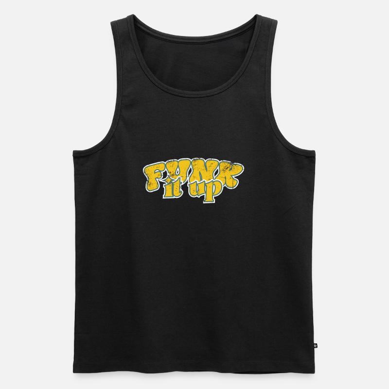 Funk it up - Männer Premium Bio Tank Top - Schwarz