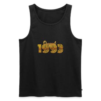 1993 30. Geburtstag - Männer Premium Bio Tank Top - Schwarz - Vorne - Michal (187cm)