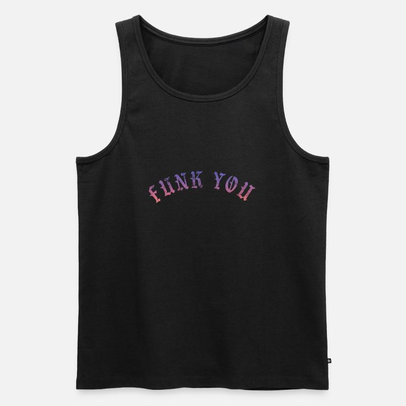 Funk you - Männer Premium Bio Tank Top - Schwarz