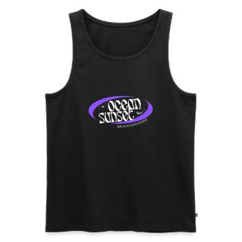 Ocean Sunset - Männer Premium Bio Tank Top - Schwarz - Vorne - Michal (187cm)