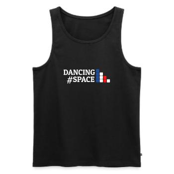 Dancing Dance Music - Männer Premium Bio Tank Top - Schwarz - Vorne - Michal (187cm)