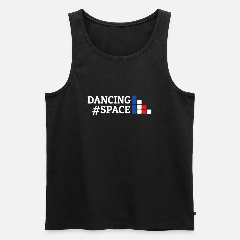 Dancing Dance Music - Männer Premium Bio Tank Top - Schwarz