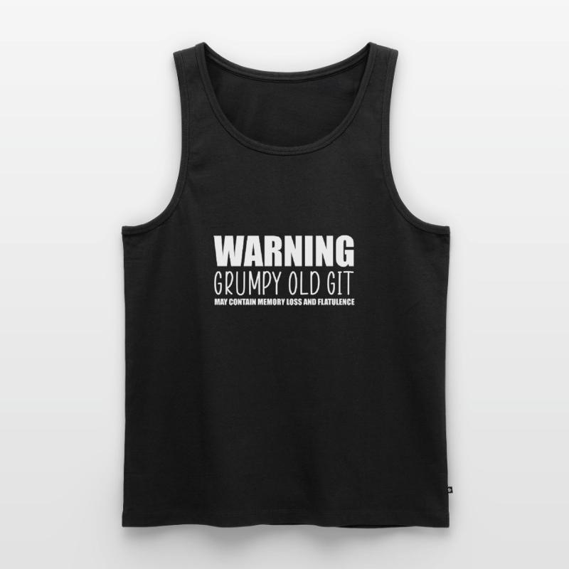 Warning grumpy old git Men's Premium Organic Tank Top