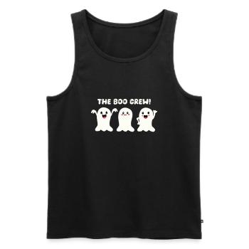 ghost boo crew - Männer Premium Bio Tank Top - Schwarz - Vorne - Michal (187cm)
