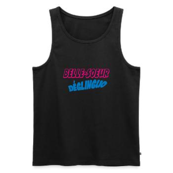 Sister-in-law - Men's Premium Organic Tank Top - black - Front - Michal (187cm)