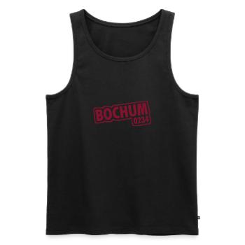 Bochum - 0234 - Dialling Code - NRW - Ruhrpott - Men's Premium Organic Tank Top - black - Front - AI Model Male 178 light (178cm)