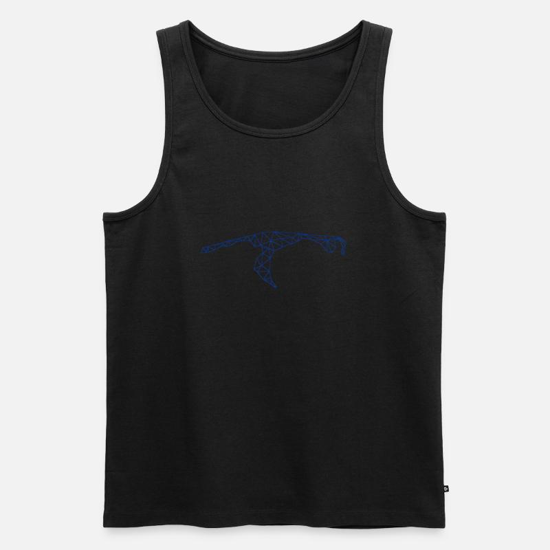 Sylt | Polygon | Blau - Männer Premium Bio Tank Top - Schwarz