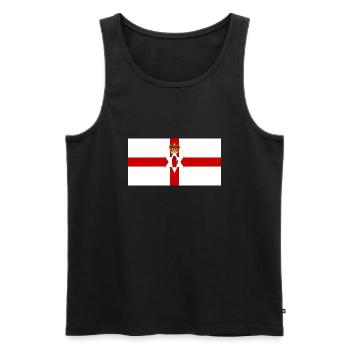 Northern Ireland - Men's Premium Organic Tank Top - black - Front - AI Model Male 178 light (178cm)
