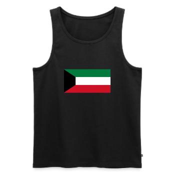 Kuwait - Männer Premium Bio Tank Top - Schwarz - Vorne - AI Model Male 178 light (178cm)