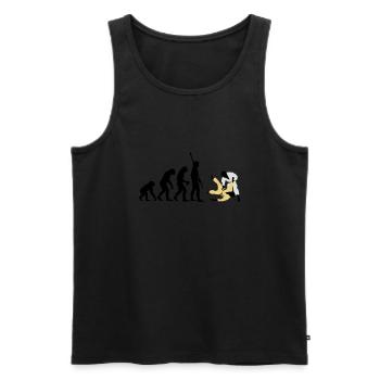 evolution_judo_a_3c - Männer Premium Bio Tank Top - Schwarz - Vorne - AI Model Male 178 light (178cm)