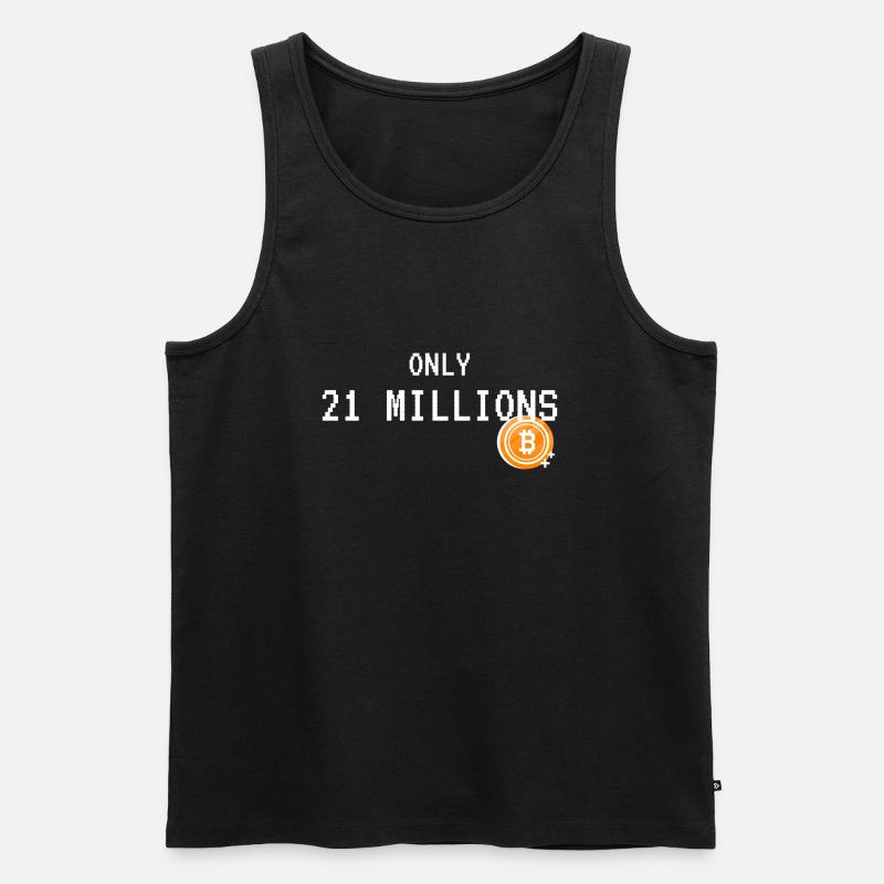 Bitcoin - Männer Premium Bio Tank Top - Schwarz