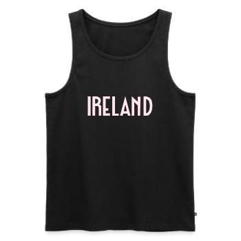 Irlande - Débardeur bio Premium Homme - noir - Devant - AI Model Male 178 light (178cm)