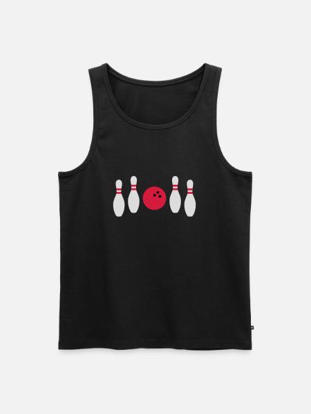 In between not hit bowling - Men's Premium Organic Tank Top - black