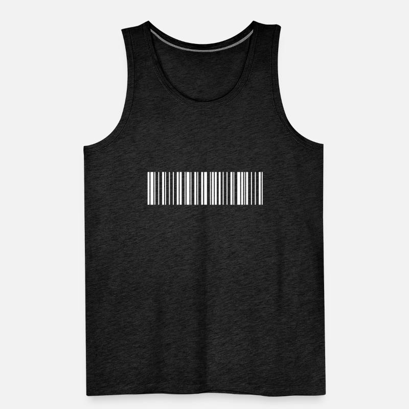 QR code white Men's Premium Organic Tank Top