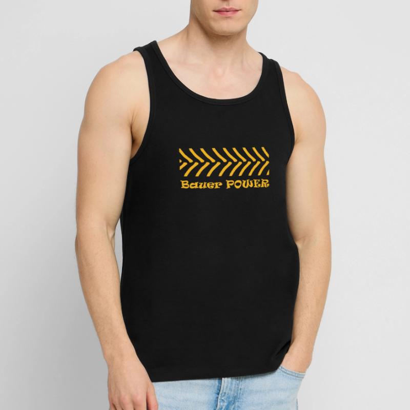 Bauer Power Traktor Bauerndemo Bauernproteste Bier Männer Premium Bio Tank Top