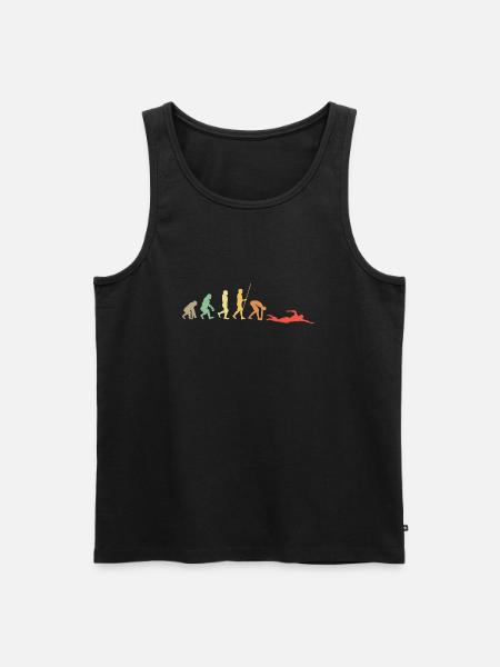 Schwimmer Wassersport - Männer Premium Bio Tank Top - Schwarz