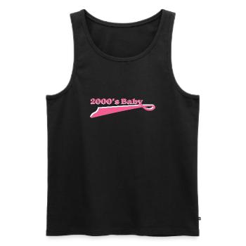 Jahr 2000 Baby - Männer Premium Bio Tank Top - Schwarz - Vorne - AI Model Male 178 light (178cm)