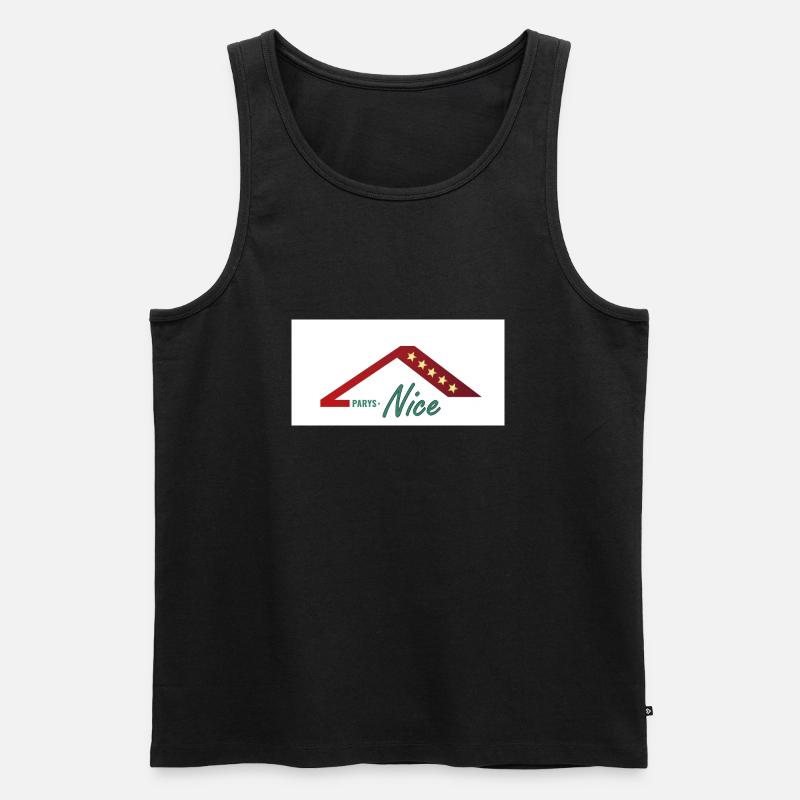 Parys Nice * - Männer Premium Bio Tank Top - Schwarz