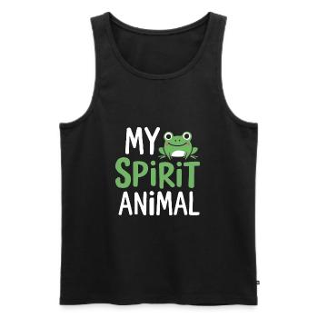 My Spirit Animal - Men's Premium Organic Tank Top - black - Front - Michal (187cm)