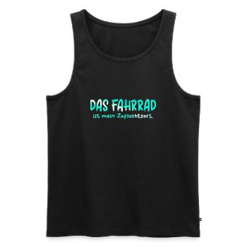 Bicycle bicycles bicycle bicycle bike biker mtb 14 - Men's Premium Organic Tank Top - black - Front - AI Model Male 178 light (178cm)