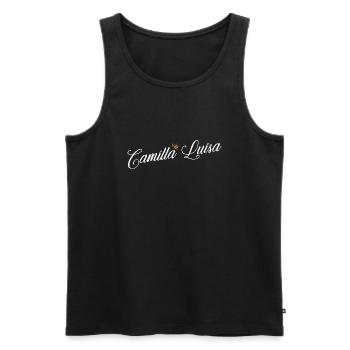 Camilla Name für Frauen Kinder Kleinkinder - Camilla - Männer Premium Bio Tank Top - Schwarz - Vorne - Michal (187cm)