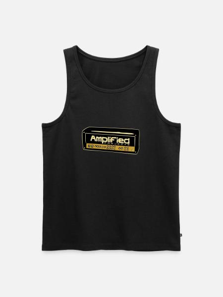 Amplifier - Men's Premium Organic Tank Top - black
