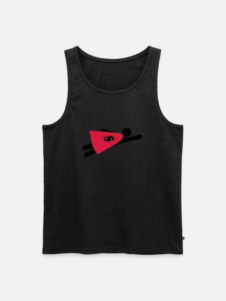 Super Hero - Men's Premium Organic Tank Top - black