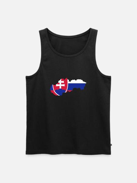 Slowakei - Männer Premium Bio Tank Top - Schwarz