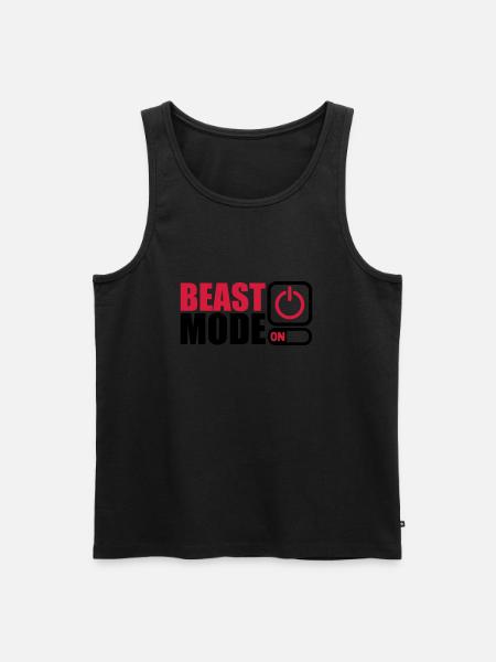 Beast Mode On Power An - Men's Premium Organic Tank Top - black