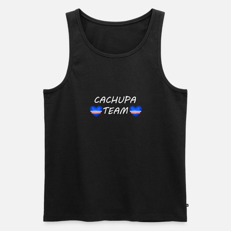 CACHUPA TEAM - Männer Premium Bio Tank Top - Schwarz