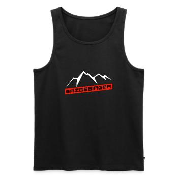 Erzgebirger - Männer Premium Bio Tank Top - Schwarz - Vorne - Michal (187cm)