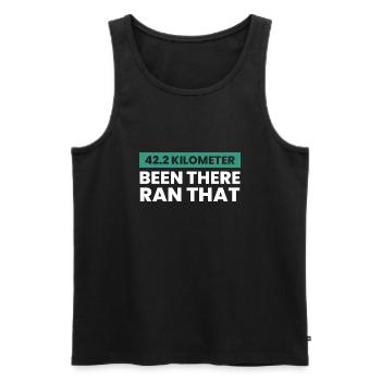 Fußball Soccer - Männer Premium Bio Tank Top - Schwarz - Vorne - AI Model Male 178 light (178cm)