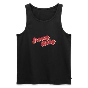 Groovy Baby - Débardeur bio Premium Homme - noir - Devant - Michal (187cm)