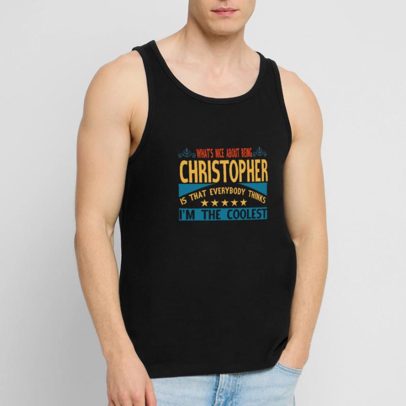 Vorname Christopher Name Christopher Geschenk Männer Premium Bio Tank Top