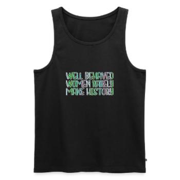 humor liberal womens march protest cool - Männer Premium Bio Tank Top - Schwarz - Vorne - AI Model Male 178 light (178cm)
