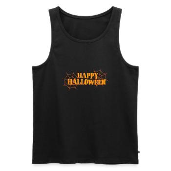 Joyeux halloween! - Débardeur bio Premium Homme - noir - Devant - Michal (187cm)
