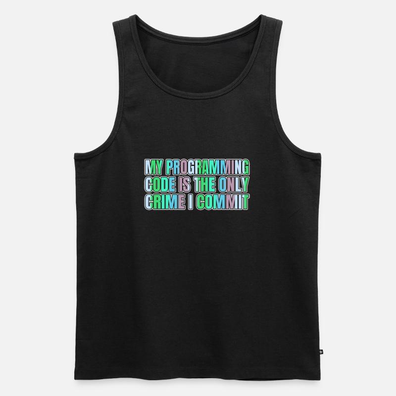 quote programming - Männer Premium Bio Tank Top - Schwarz
