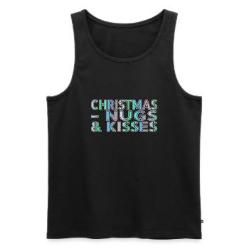 Cute Dork Couples Funny Quote Animal - Men's Premium Organic Tank Top - black - Front - AI Model Male 178 light (178cm)