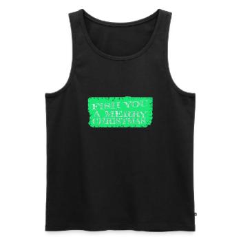 jokes present idea dinosaur fan gift idea axie sea - Men's Premium Organic Tank Top - black - Front - Michal (187cm)